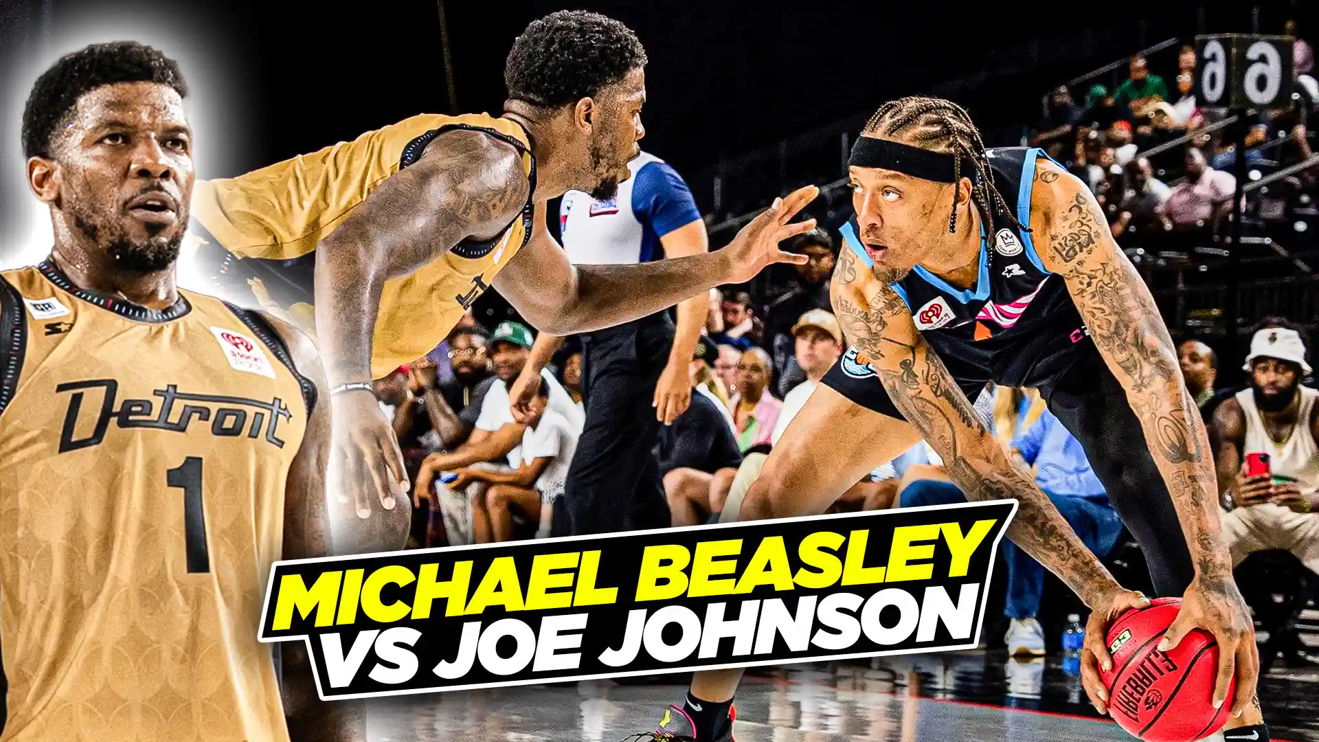 Michael Beasley vs Joe Johnson EPIC Head to Head Match Up at The Big 3