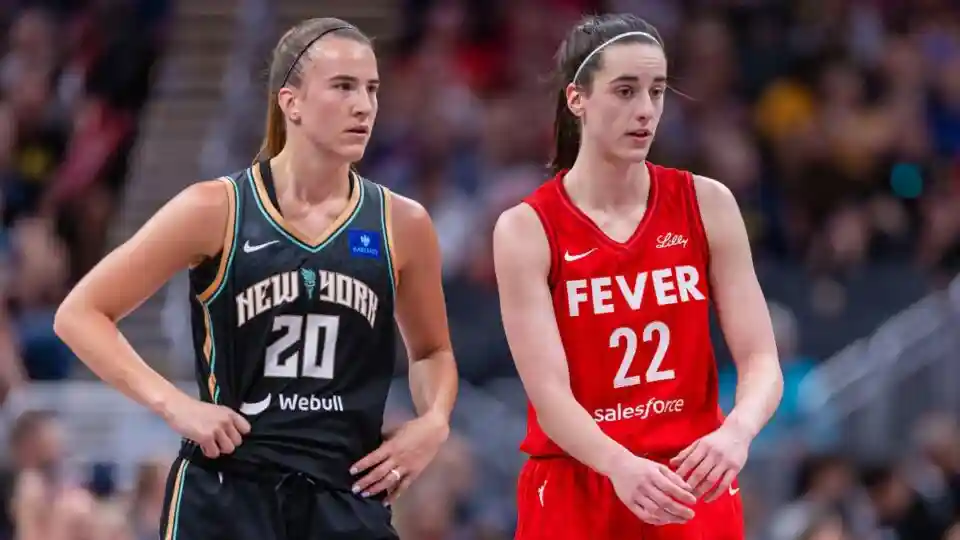 Sabrina Ionescu Caitlin Clark WNBA 3-Point Contest 2025