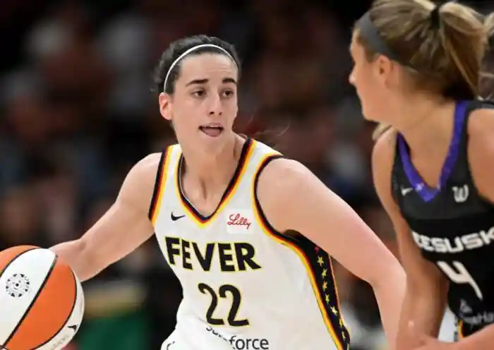 Caitlin Clark Jacy Sheldon Fever vs Wings Boston 2025 WNBA