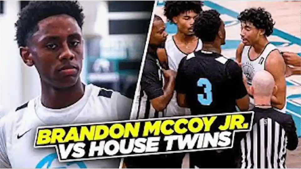 Brandon McCoy Jr. vs House Twins Turns into a WAR! 
