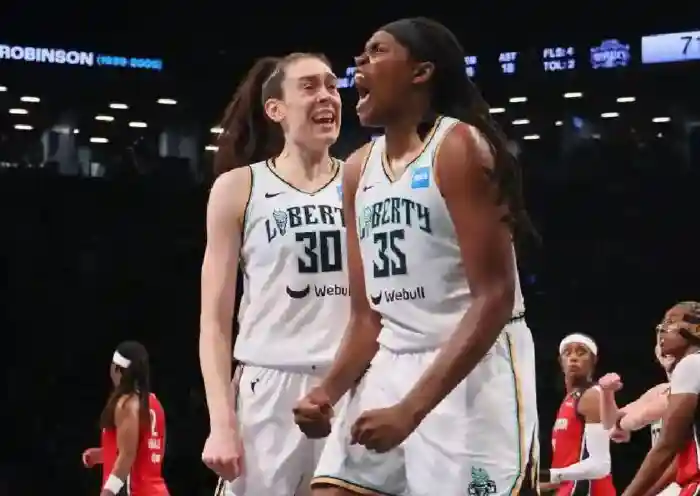 New York Liberty WNBA Coaching Vacancy. Breanna Steweart, Jonquel Jones