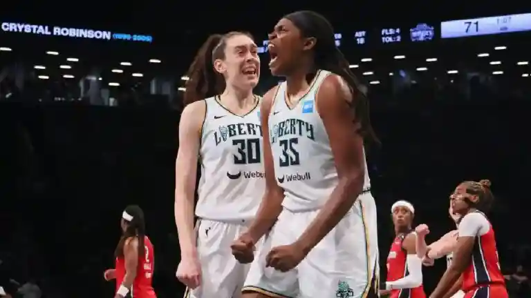 New York Liberty WNBA Coaching Vacancy. Breanna Steweart, Jonquel Jones