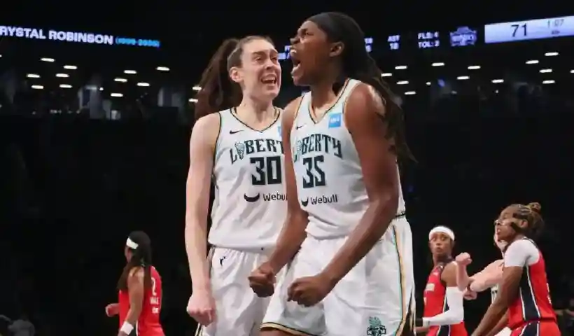 New York Liberty WNBA Coaching Vacancy. Breanna Steweart, Jonquel Jones