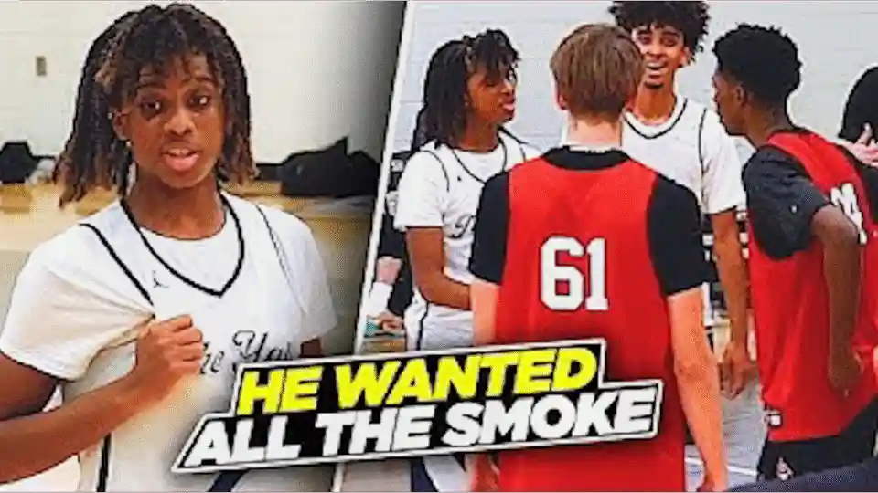 They tried to press Little Chris Paul & Little Chris Went OFF!