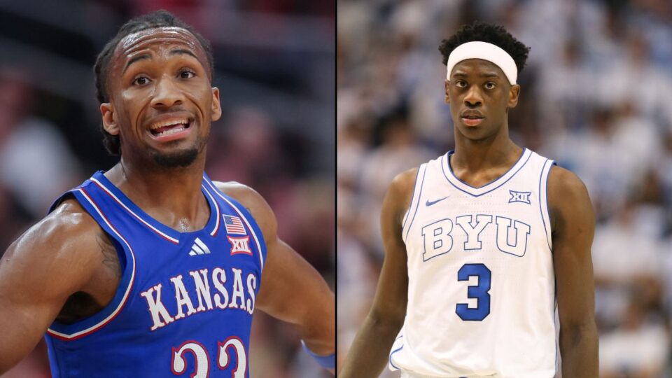 Kansas vs BYU NCAA AJ Dybantsa and Darryn Peterson