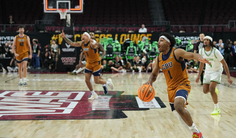 NCAA WAC Cal Baptist. WAC Championship over No. 1 Utah Valley