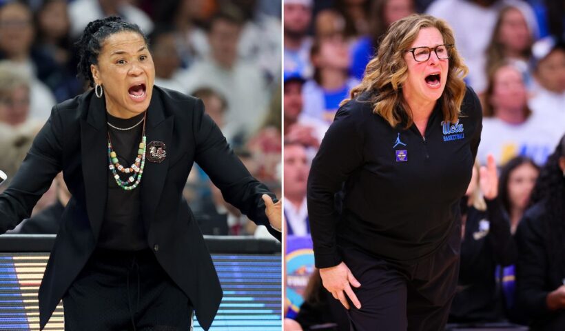South Carolina vs. UCLA NCAAW Championship Game. Dawn Staley, Cori Close