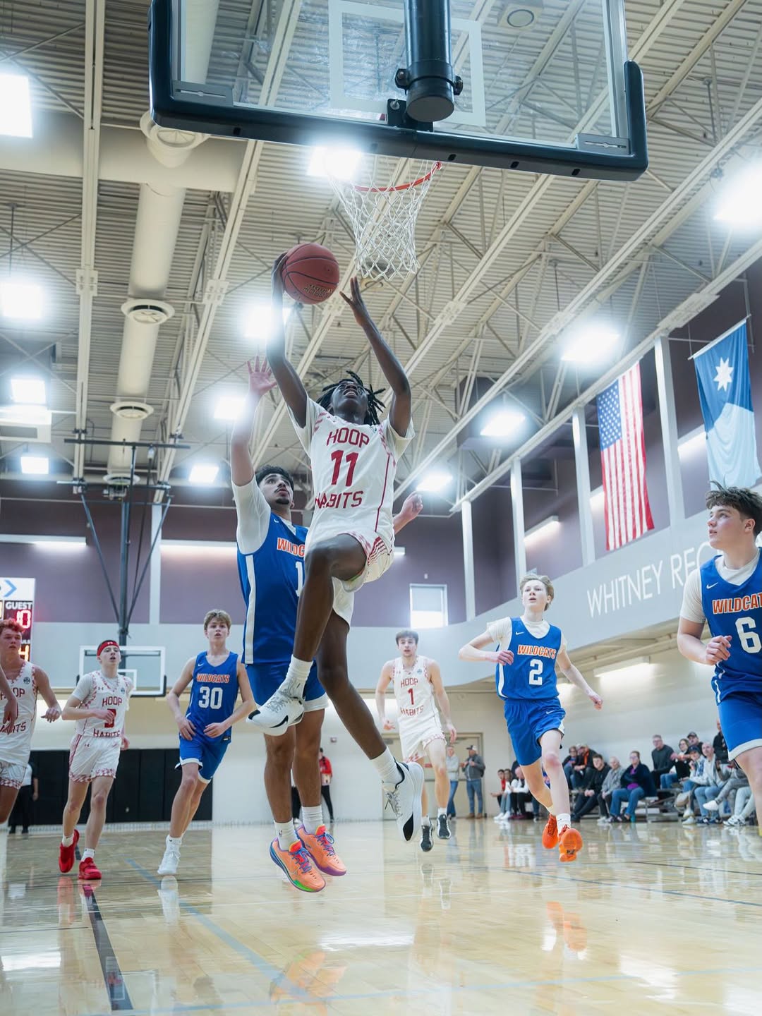 Prep Hoops Battle at the Lakes Stock Risers. Jumair Wright.