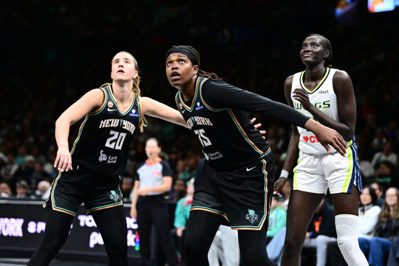 Sabrina Ionescu Jonquel Jones New York Liberty
