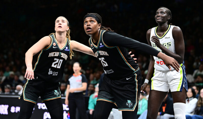 Sabrina Ionescu Jonquel Jones New York Liberty