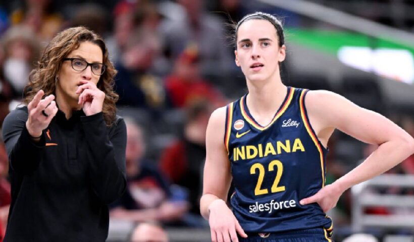 Indiana Fever. Stephanie White and Caitlin Clark.