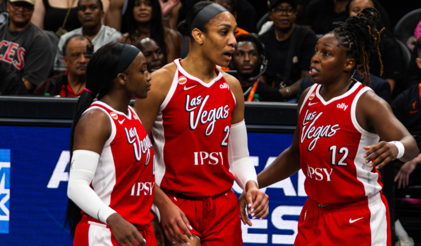 Jackie Young, A'ja Wilson, Chelsea Gray
