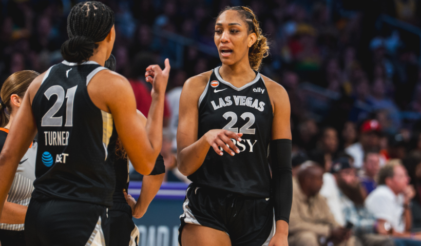 A'ja Wilson and Brianna Turner Las Vegas Aces WNBA