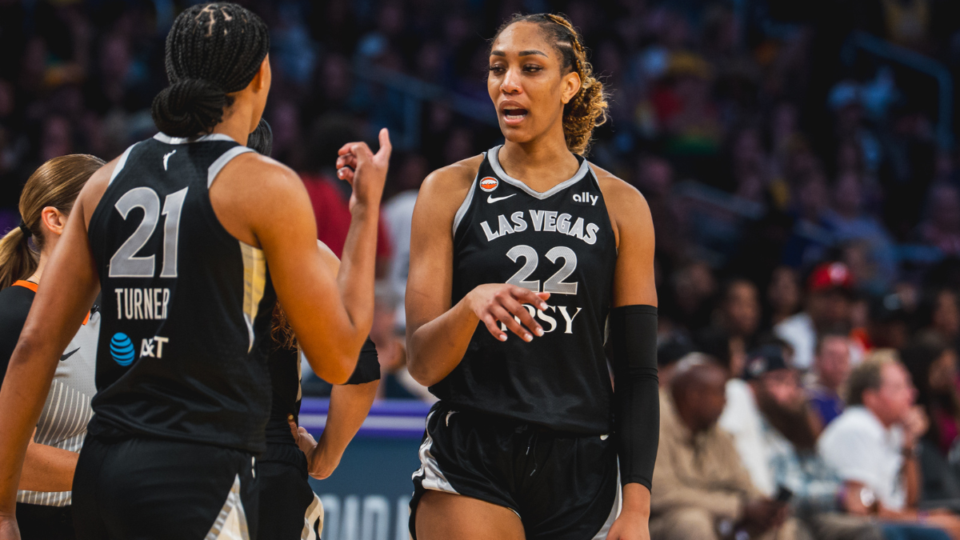 A'ja Wilson and Brianna Turner Las Vegas Aces WNBA