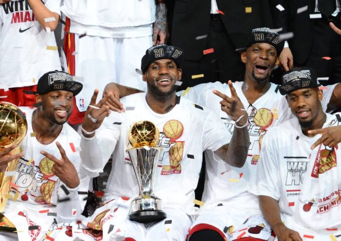 2013 NBA Finals. Miami Heat defeat San Antonio Spurs.