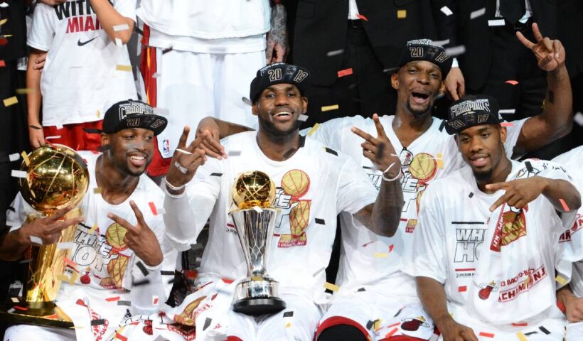 2013 NBA Finals. Miami Heat defeat San Antonio Spurs.