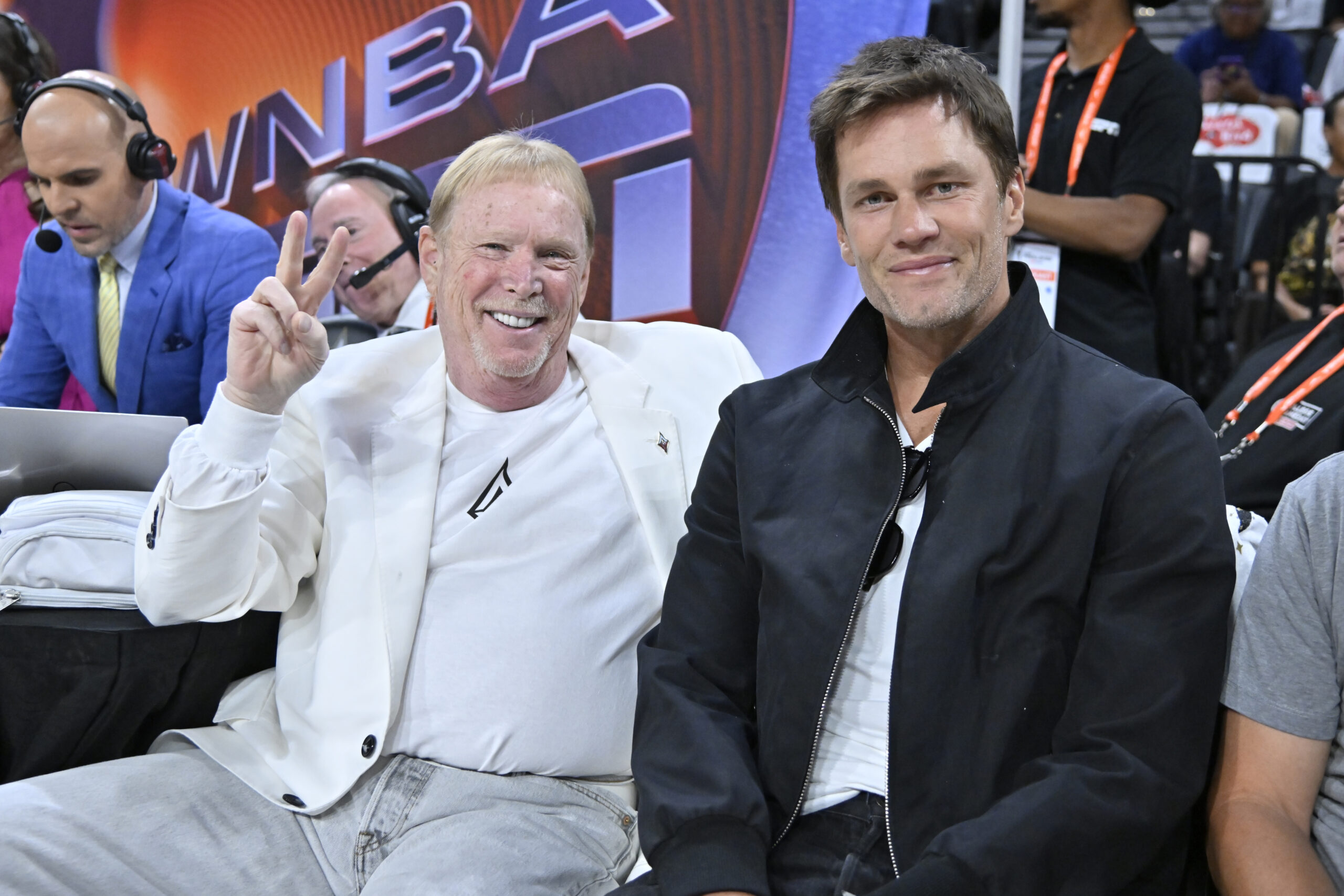 Mark Davis Tom Brady Las Vegas Aces