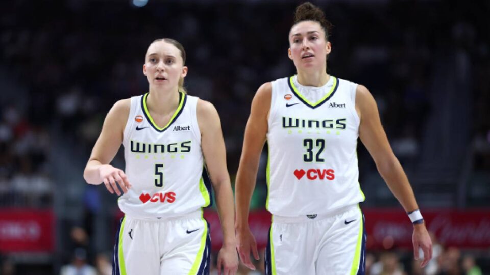 WNBA. Dallas Wings. Paige Bueckers + Jessica Shepard—tripe double against the New York Liberty
