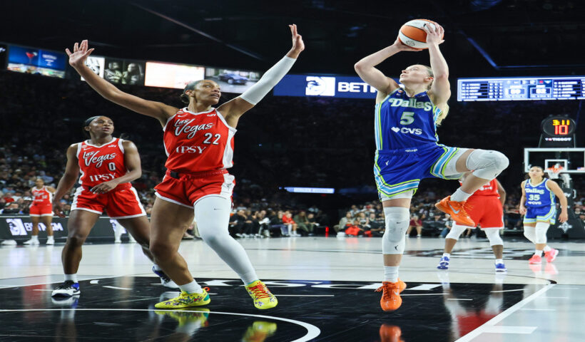 Paige Bueckers A'ja Wilson Dallas Wings Las Vegas Aces