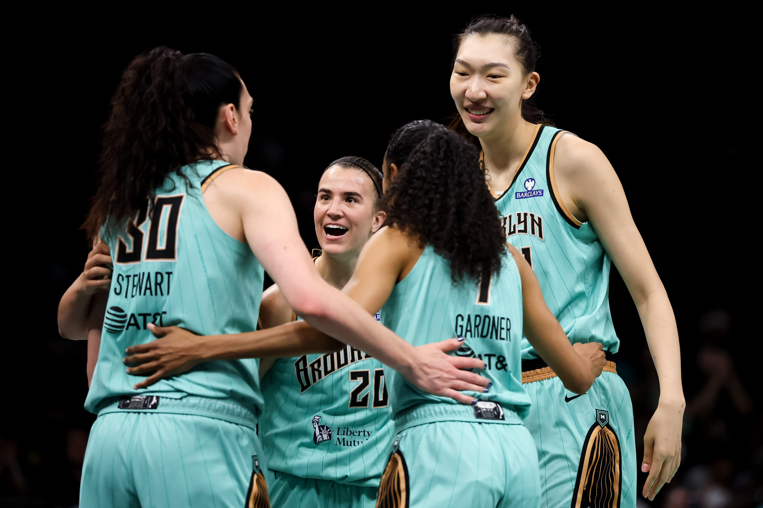 Sabrina Ionescu Breanna Stewart Han Xu Rebekah Gardner New York Liberty 