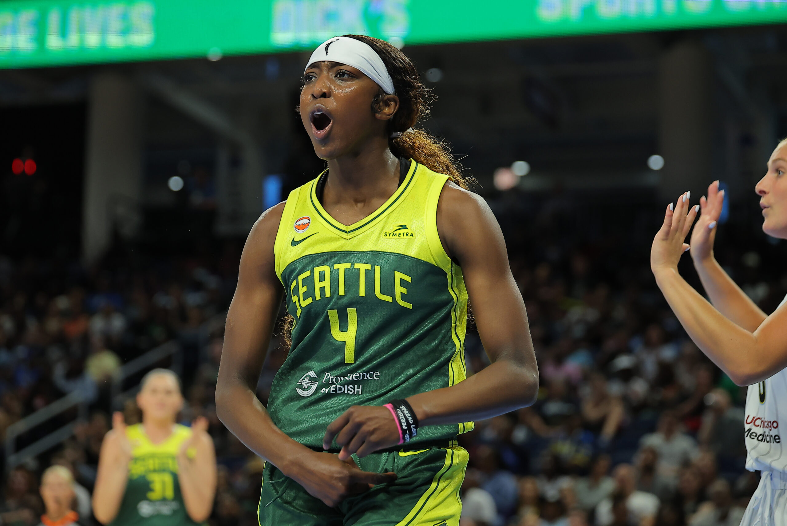 Flau'jae Johnson, WNBA, Seattle Storm. WNBA Shooting Stars Challenge 2026.