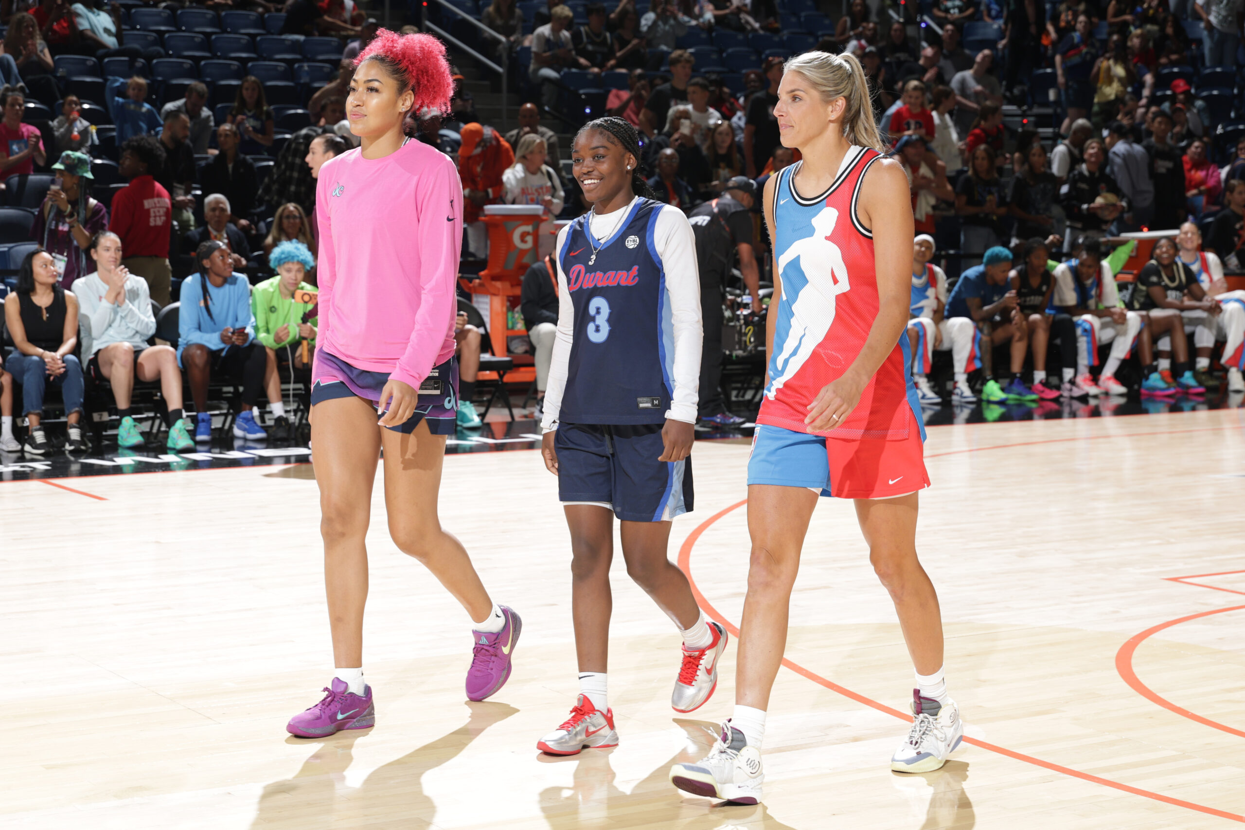 Shakira Austin, GG Banks, Elena Delle Donne WNBA All-Star Washington