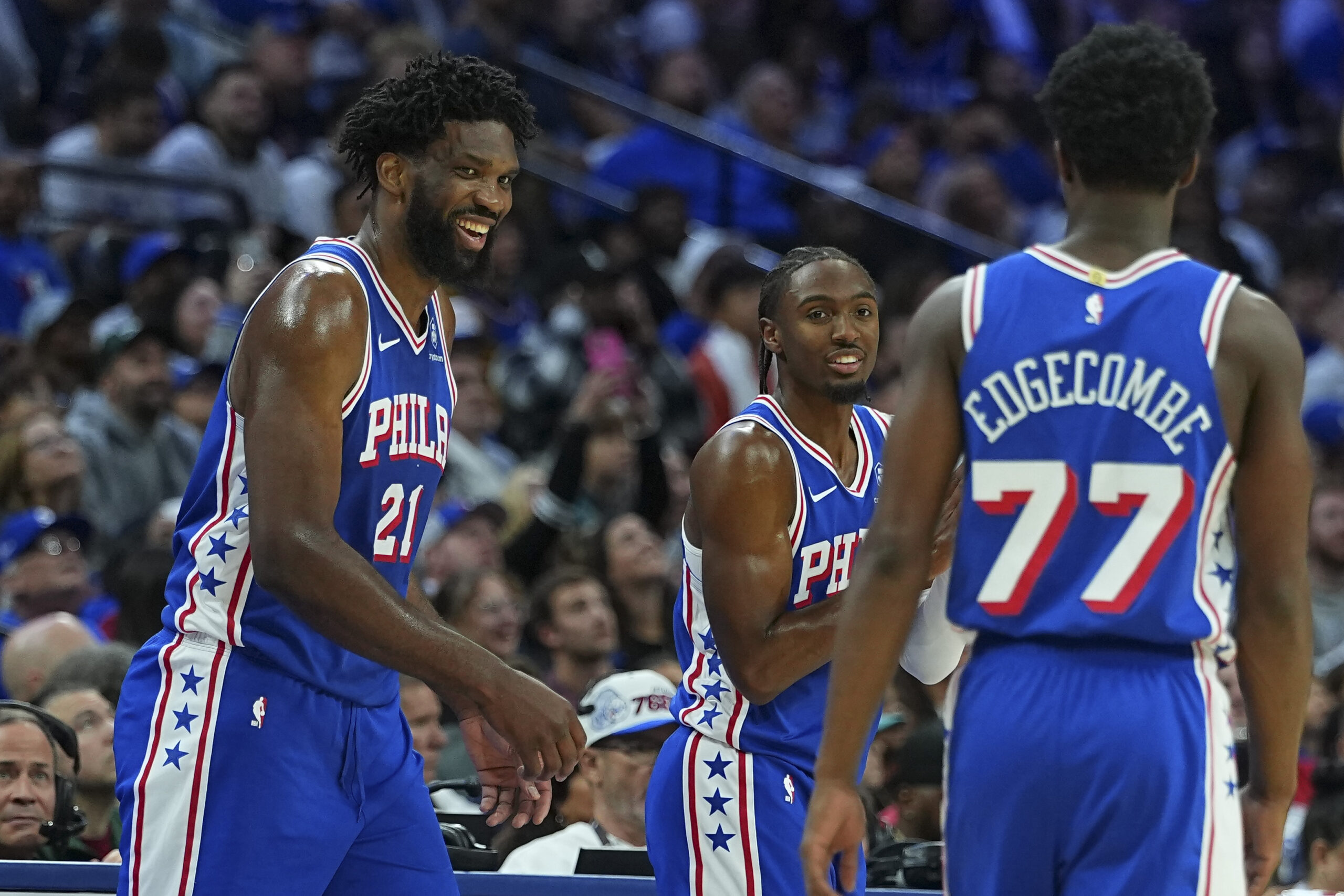 NBA. Philadelphia Sixers. Embiid, Maxey, Edgecomb