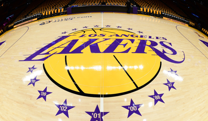 Lakers on-court logo