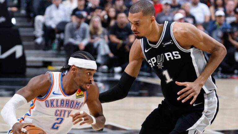 San Antonio Spurs and OKC Thunder. NBA Rematch of the Western Conference Finals.
