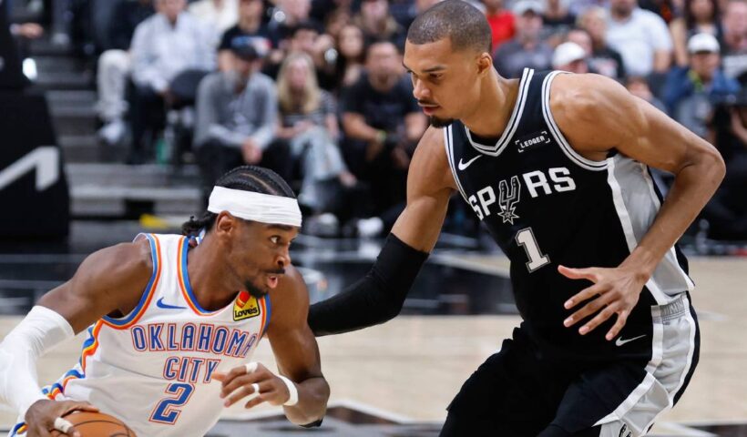 San Antonio Spurs and OKC Thunder. NBA Rematch of the Western Conference Finals.