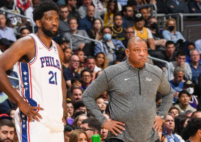 Doc Rivers Joel Embiid Philadelphia 76ers