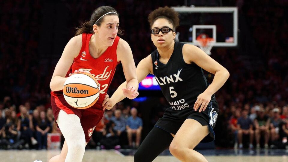 WNBA Guards Caitlin Clark and Olivia Miles. Fever vs Lynx, 2026.