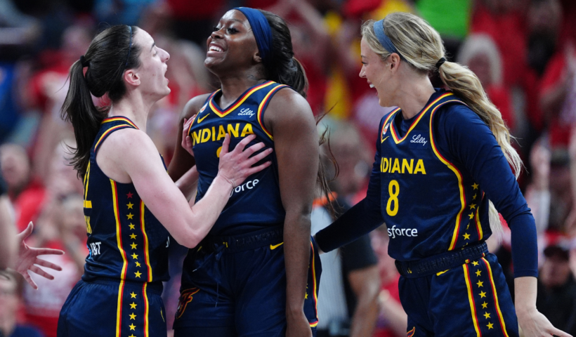 Indiana Fever celebrate
