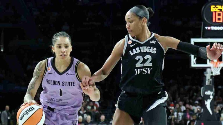 Gabby Williams A'ja Wilson Golden State Valkyries WNBA