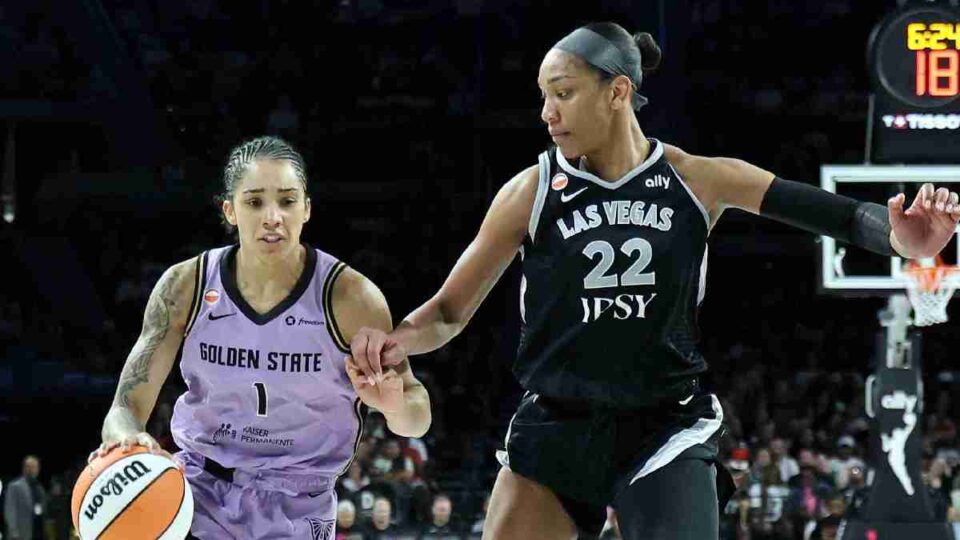 Gabby Williams A'ja Wilson Golden State Valkyries WNBA