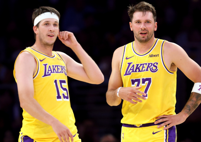 Austin Reaves, Luka Dončić, Los Angeles Lakers, NBA.