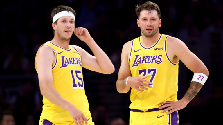 Austin Reaves, Luka Dončić, Los Angeles Lakers, NBA.