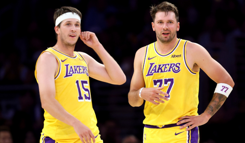 Austin Reaves, Luka Dončić, Los Angeles Lakers, NBA.