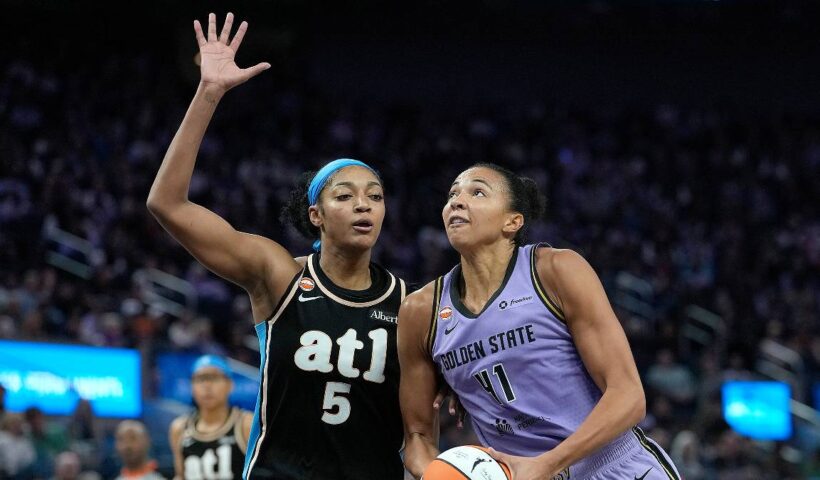 2026 WNBA Finals_ Dream vs. Valkyries, Angel Reese and Kiah Stokes