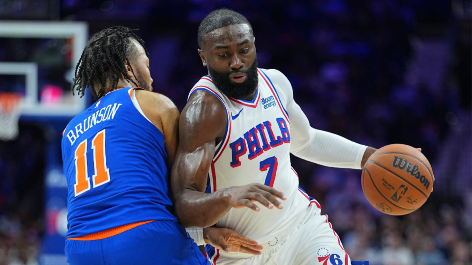 Knicks vs 76ers Jalen Brunson Jaylen Brown